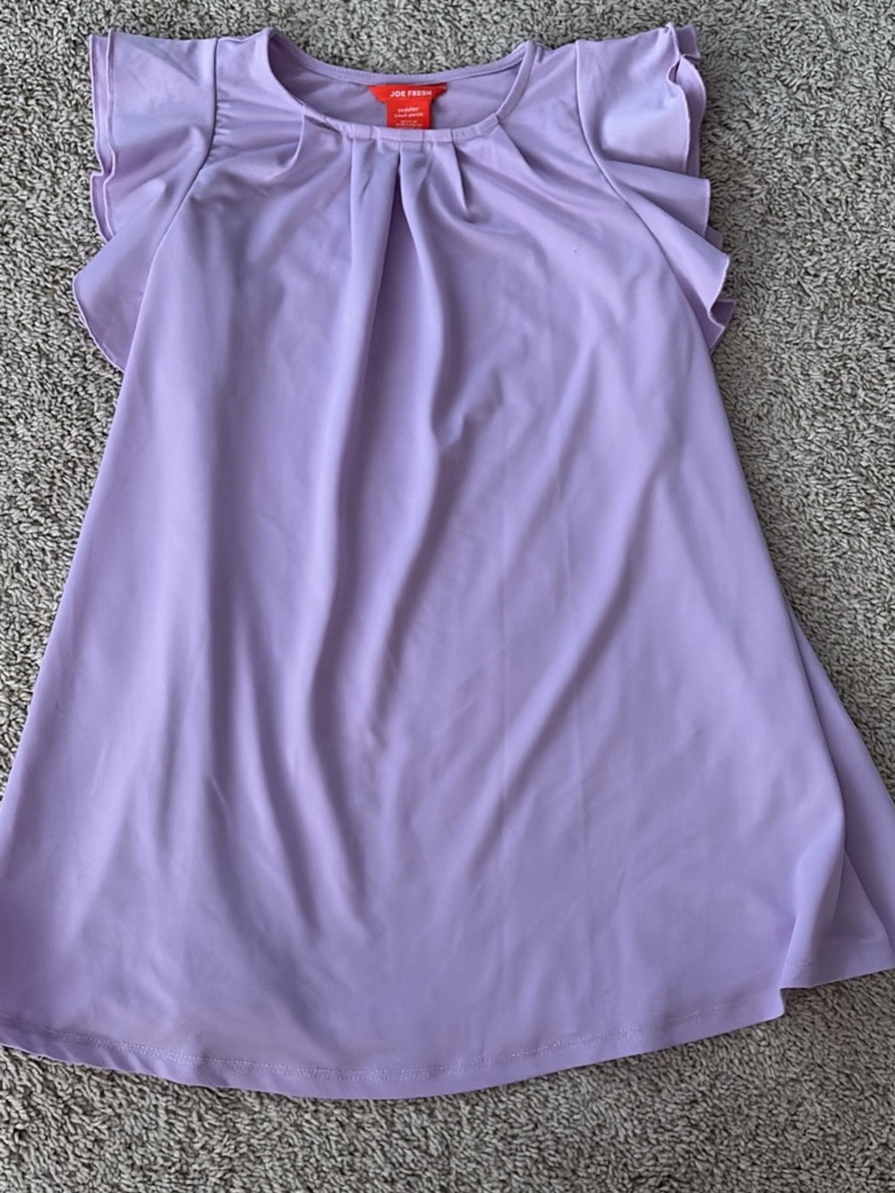 Joe Fresh Lilac Toddler Ruffle Sleeve Top